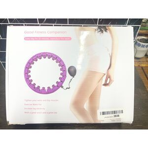 Weighted Hula Hoop – Weight Loss & Fitness Exercise Hoop – Adjustable